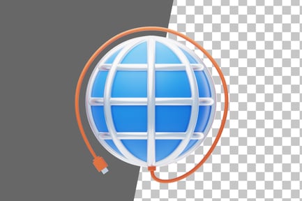 Aperçu: Icône Connection 3D