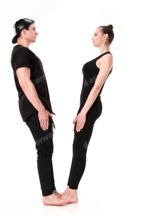 Preview: The Letter V Formed By Gymnast Bodies