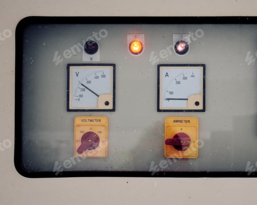 Preview: Dashboard indicating electrical information in the control panel