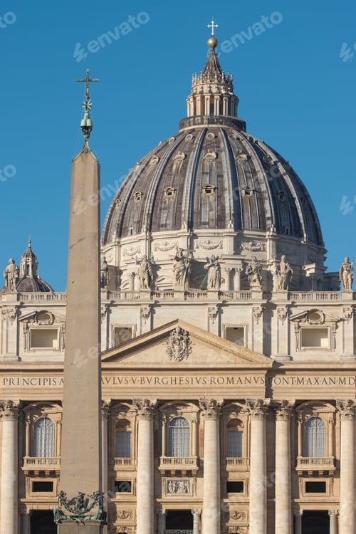Preview: St. Peter basilica facade. Christianity. Vatican state. Rome, Italy