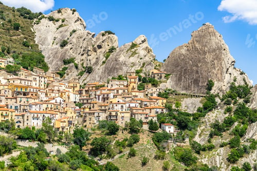 Preview: Castelmezzano is beautiful village in Basilicata region among th