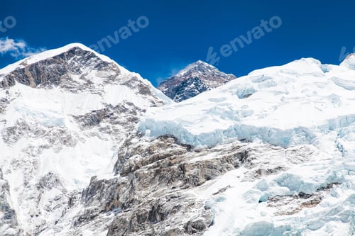 Preview: View of top of Mount Everest from Kala Patthar, Nepal