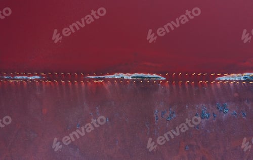 Preview: Border in the sea. Aerial view of majestic landscapes of Jarilgach island in Ukraine