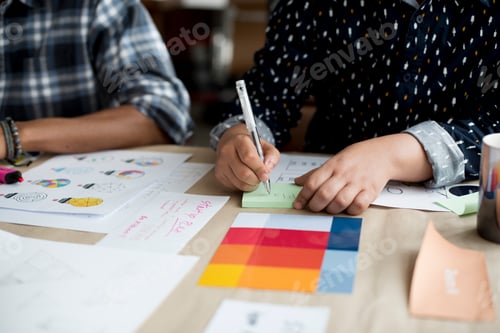Preview: Hand Writing on Sticky Note Memo
