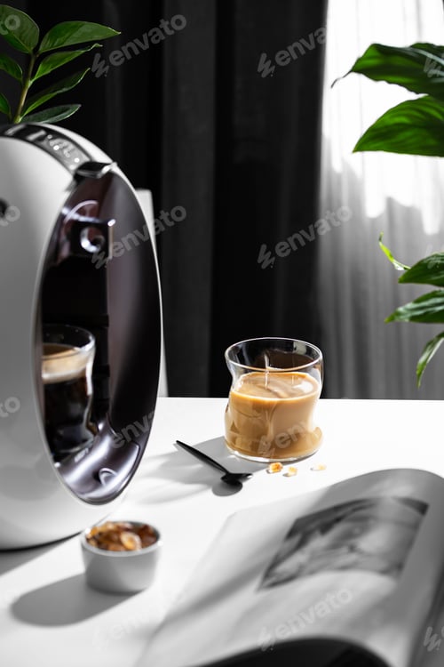 Preview: Coffee break with cappuccino