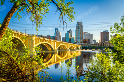 Preview: Minneapolis, Minnesota, USA Downtown City Skyline