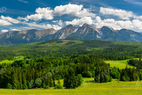 Preview: Panoramic View over Lapszanka Valley and High Tatras Mountains in Poland