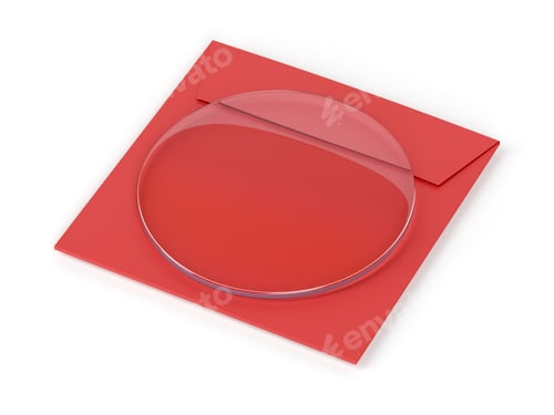 Preview: Lens for eyeglasses on white