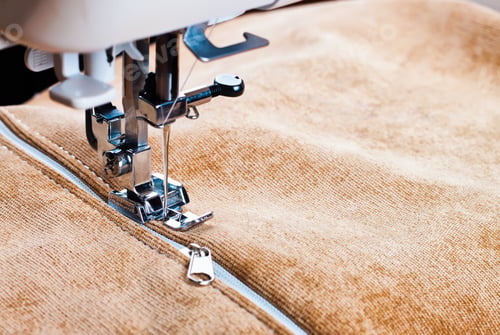 Preview: modern sewing machine presser foot and zipper