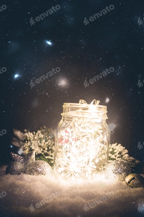 Preview: Christmas decoration with lights