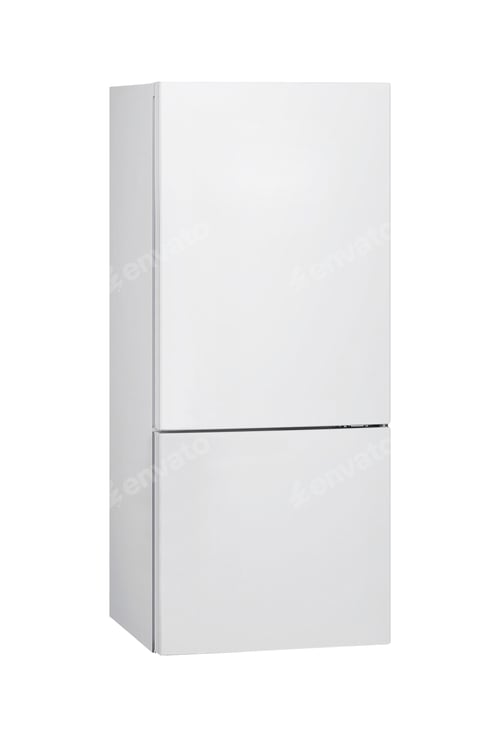 Preview: Steel fridge isolated