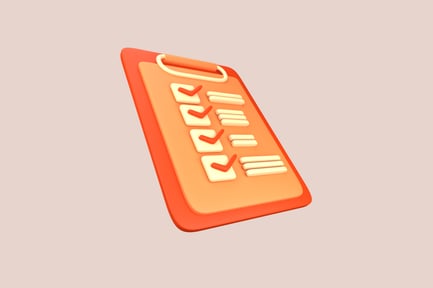 Preview: Clipboard Checklist Pitch 3D Illustratio