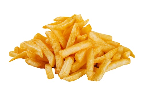 Preview: French fries isolated on a white background