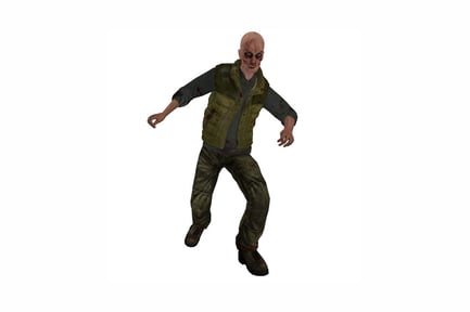 Preview: Zombie figure with outstretched arms