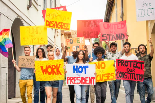 Preview: Activists demonstrating against social issues