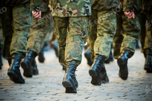 Preview: Soldiers march in formation