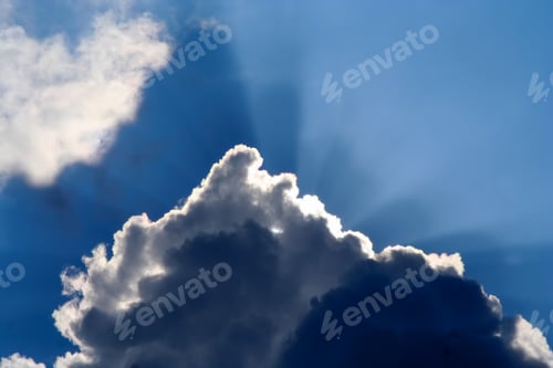 Preview: Sunbeams and stormy clouds