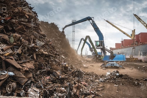 Preview: Scrap metal transshipment port.