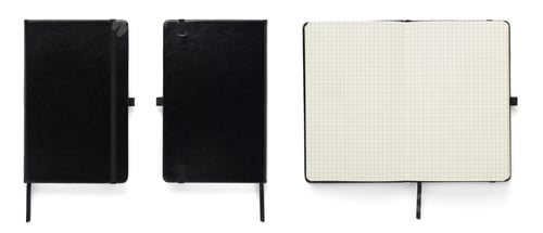 Preview: paper notebook or note pad isolated at white