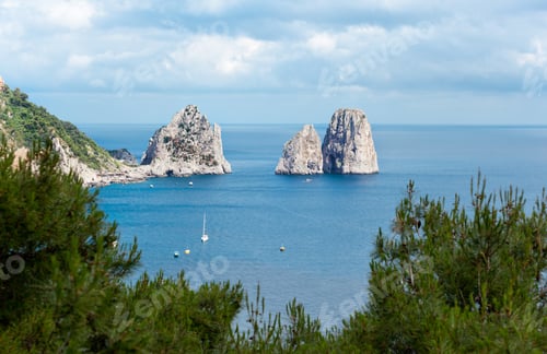Preview: Faraglioni, famous giant rocks, Capri island