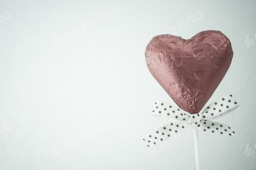 Preview: Heart Chocolate And Ribbon In Vintage Style