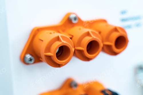 Preview: Electric System Of Eco Car Engine Automotive Part Concept