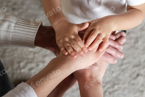 Preview: Happy family and support for elderly parents concept