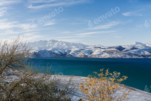Preview: Charvak Reservoir near Tashkent in the Mountains in Winter