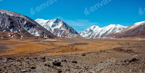 Preview: Snowy mountains. Russia, Siberia, Altai mountains, Chuya ridge.