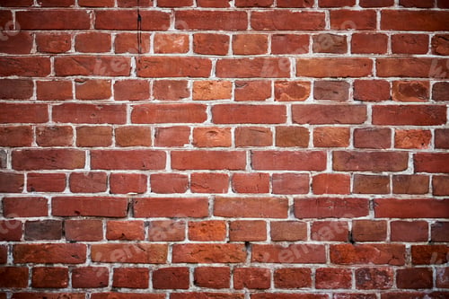 Preview: Red brick wall background. Old brick texture, close up
