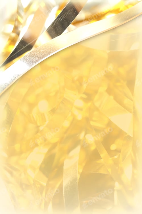 Preview: Gold Silver Tinsel Background For Christmas, Happy New Year