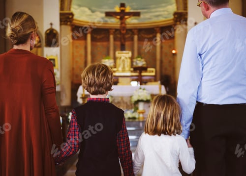Preview: Family in a church on Sunday