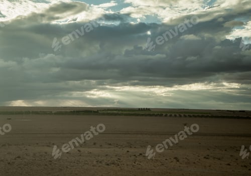 Preview: storm over the rural area