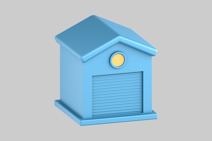 Preview: Cartoon style storage garage space