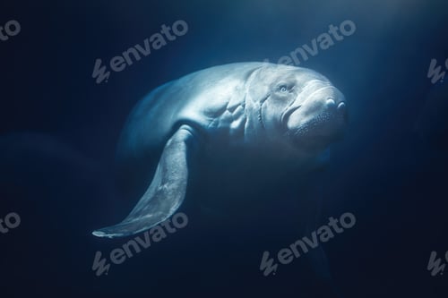 Preview: Amazonian Manatee (Trichechus inunguis) - Undewater freshwater mammal