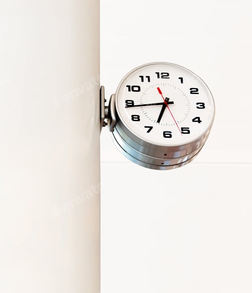 Preview: Time concept with watch or clock