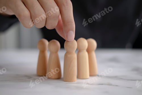 Preview: Business concept of successful team leader and human resource.