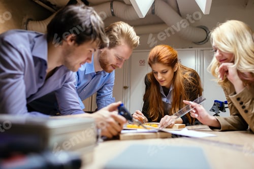 Preview: Group of designer working on project