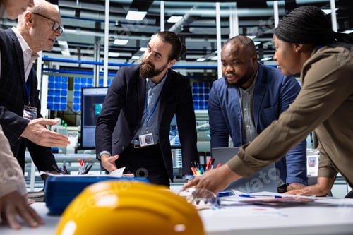 Preview: Factory management executives discuss research and development operational data