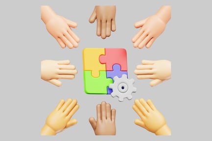 Preview: Hands, puzzle, and gear