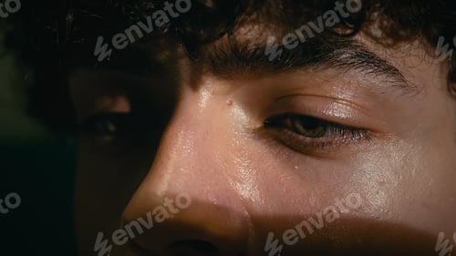 Preview: Sad Eyes Of A Man Reading Something