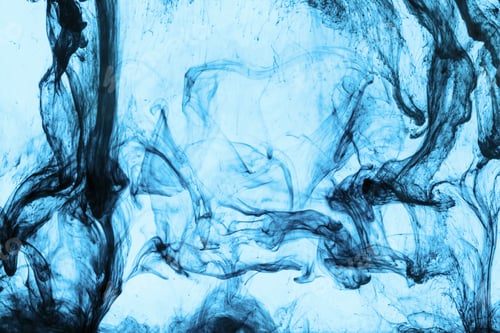 Preview: background with swirls of blue paint in water