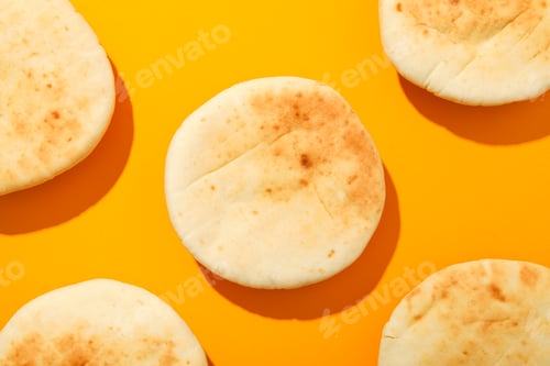Preview: Tasty bakery food concept - delicious Pita, food for making in home