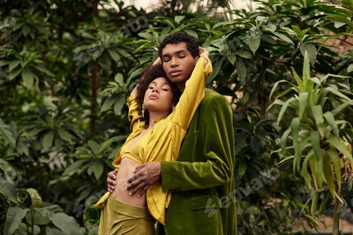 Preview: Embracing love and nature in a lush greenhouse filled with vibrant greenery