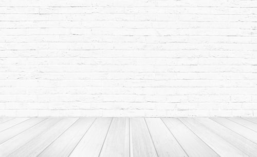Preview: Vintage interior room with white wood floor and brick wall background