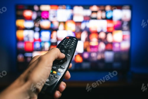 Preview: Remote control pointing at a TV