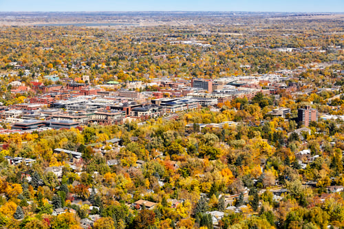 Preview: Aerial picture of Boulder City, Colorado, USA.