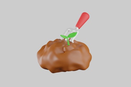 Preview: Planting sprout with garden fork