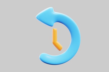 Preview: Refreshing time arrow cycle symbol