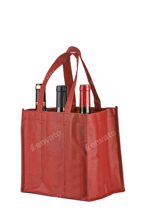 Preview: Red Bag Carrying Multiple Wine Bottles